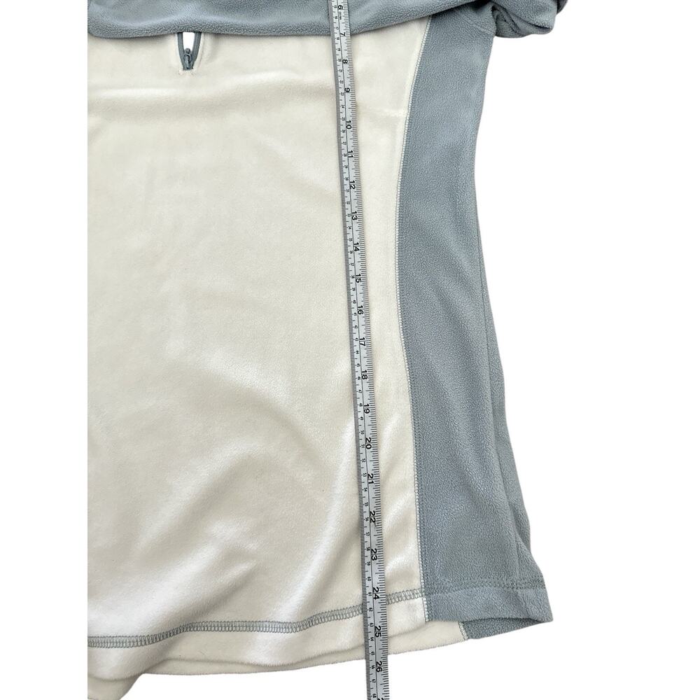 Columbia Women's Glacial Fleece lii 1/2 Zip Size M White/blue - Picture 5 of 6